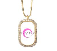no/no Hope Spend Each Other Sweetly Necklace Pendant Diamond Crystal Golden Jewelry