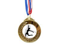 no/no Hot Beautiful Woman Dancing Outline Gold Award Winner Medal First Place Ribbon