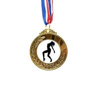 no/no Hot Beauty Girl Women Outline Gold Award Winner Medal First Place Ribbon