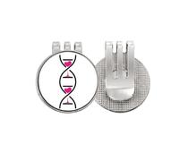 no/no Hourglass Love Double Helix Gene Golf Ball Marker Hat Cap Clip Enamel Magnetic