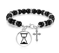 no/no Hourglass Time Calculations Continue Beaded Bracelet Boho Jewelry for Men Women