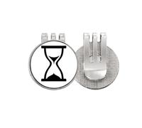 no/no Hourglass Time Calculations Continue Golf Ball Marker Hat Cap Clip Enamel Magnetic