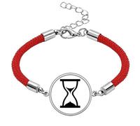 no/no Hourglass Time Calculations Continue Lucky Red String Bracelet Rope Bracelet Handmade