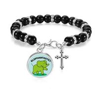 no/no How Describe Elephant Walk Beaded Bracelet Boho Jewelry for Men Women