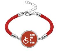 no/no Hug Help Body Disability Lucky Lucky Red String Bracelet Rope Bracelet Handmade