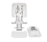 no/no Human Skeleton Sketch People Adjustable Cell Phone Stand Desk Foldable