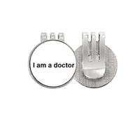 no/no I Am A Doctor's Verbal Description Golf Ball Marker Hat Cap Clip Enamel Magnetic