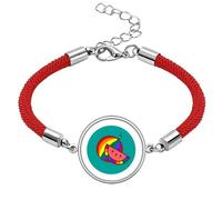 no/no I Am A Queer LGBT Rainbow Lucky Red String Bracelet Rope Bracelet Handmade