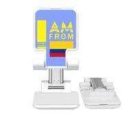 no/no I Am From Colombia Art Deco Fashion Adjustable Cell Phone Stand Desk Foldable