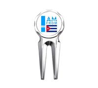 no/no I Am From Cuba Art Deco Fashion Golf Divot Tool Golf Ball Marker Repair Tool