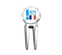 no/no I Am From France Art Deco Fashion Golf Divot Tool Golf Ball Marker Repair Tool
