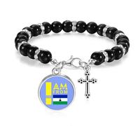 no/no I Am from Lesotho Art Deco Fashion Beaded Bracelet Boho Jewelry