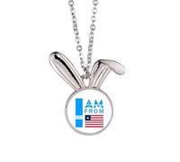 no/no I Am From Liberia Art Deco Fashion Rabbit Necklace Pendant Bunny Animal Jewelry Gift