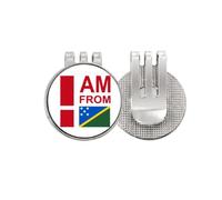 no/no I Am From mon Islands Golf Ball Marker Hat Cap Clip Enamel Magnetic