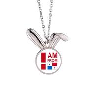 no/no I Am From Panama Art Deco Fashion Rabbit Necklace Pendant Bunny Animal Jewelry Gift