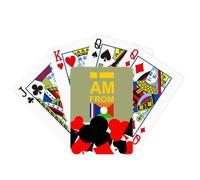 no/no I Am From Reunion Art Deco Fashion Symbol Poker Playing Card Classic Game