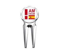 no/no I Am From Spain Art Deco Fashion Golf Divot Tool Golf Ball Marker Repair Tool
