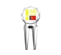 no/no I Am From Timor Leste Art Deco Fashion Golf Divot Tool Golf Ball Marker Repair Tool