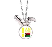 no/no I Am From Vanuatu Art Deco Fashion Rabbit Necklace Pendant Bunny Animal Jewelry Gift