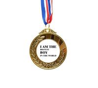 no/no I Am The Bravest Boy Art Deco Fashion Gold Award Winner Medal First Place Ribbon