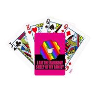 no/no I Am The Rainbow Sheep Of My Faly Poker Playing Card Tabletop Board Game