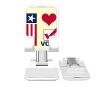 no/no I Love Democratic Vote Election Adjustable Cell Phone Stand Desk Foldable