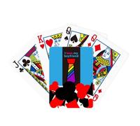 no/no i love my Friend art deco fashion Symbol Poker Playing Card Classic Game