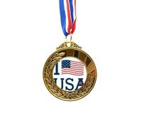no/no i love usa ameflag culture Gold Award Winner Medal First Place Ribbon