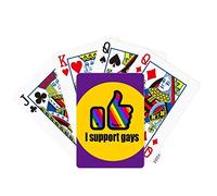 no/no I Support s LGBT Rainbow Poker Playing Card Tabletop Board Game