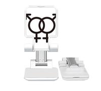 no/no Identifying Rainbow Equality Double-Number Distinction Adjustable Cell Phone Stand Desk Foldable