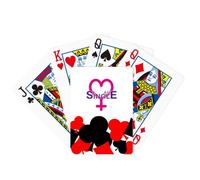 no/no Identity Status Single Women Symbol Poker Playing Card Classic Game
