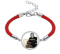 no/no Ill British Prime Minister Motto Lucky Red String Bracelet Rope Bracelet Handmade