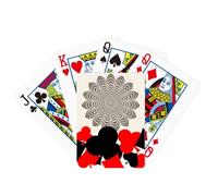 no/no Illusion Line Repeat Flower Symbol Poker Playing Card Classic Game