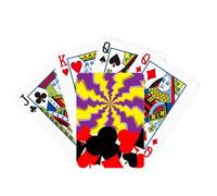 no/no Illusion Lines Loop Repeat Psychedelic Symbol Poker Playing Card Classic Game