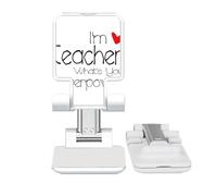 no/no I'm a Teacher What's your Superpower Adjustable Cell Phone Stand Desk Foldable