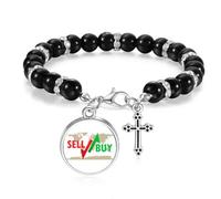 no/no Increase Sales Decrease Profit Loss Beaded Bracelet Boho Jewelry for Men Women