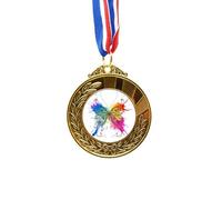 no/no Ink-Painting Style like Gold Award Winner Medal First Place Ribbon