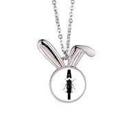 no/no Insect Barm Fears Animals Ants Rabbit Necklace Pendant Bunny Animal Jewelry Gift