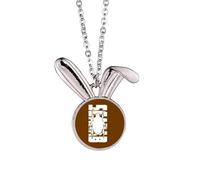 no/no Insect Harm Fears Animal Beetles Rabbit Necklace Pendant Bunny Animal Jewelry Gift