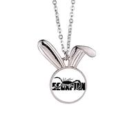 no/no Insect Harm Fears Animals Scorpions Rabbit Necklace Pendant Bunny Animal Jewelry Gift