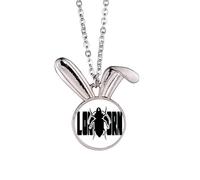 no/no Insect Harm Phobia Longicorn Rabbit Necklace Pendant Bunny Animal Jewelry Gift
