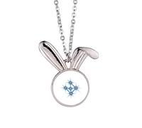 no/no inspi righteousness beautiful lucky stars Rabbit Necklace Pendant Bunny Animal Jewelry Gift