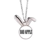 no/no Interesting Catchword Bad Guys Rabbit Necklace Pendant Bunny Animal Jewelry Gift