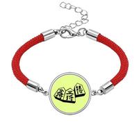 no/no Japanese piece Chess war Contend Lucky Red String Bracelet Rope Bracelet Handmade
