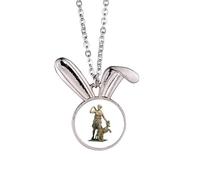 no/no Jungle Virgin Female Midwifery Hunting Rabbit Necklace Pendant Bunny Animal Jewelry Gift