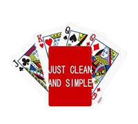 no/no Just Clean And Simple Poker Playing Card Tabletop Board Game