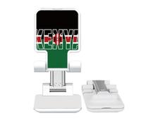 no/no Kenya Country Flag Name Art Deco Fashion Adjustable Cell Phone Stand Desk Foldable