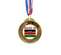 no/no Kenya Country Love Gold Award Winner Medal First Place Ribbon
