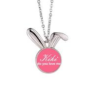 no/no Kiki Do You Love Me Art Deco Fashion Rabbit Necklace Pendant Bunny Animal Jewelry Gift
