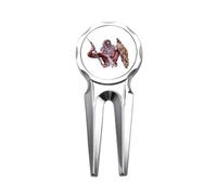 no/no king gods thunder right Golf Divot Tool Golf Ball Marker Repair Tool